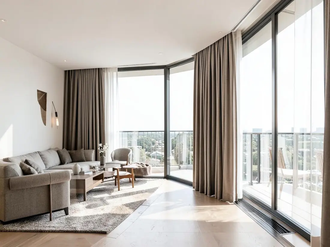 Cortinas e persianas sob medida com foco em estética